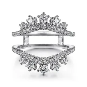 14K White Gold Starlight Diamond Enhancer Ring