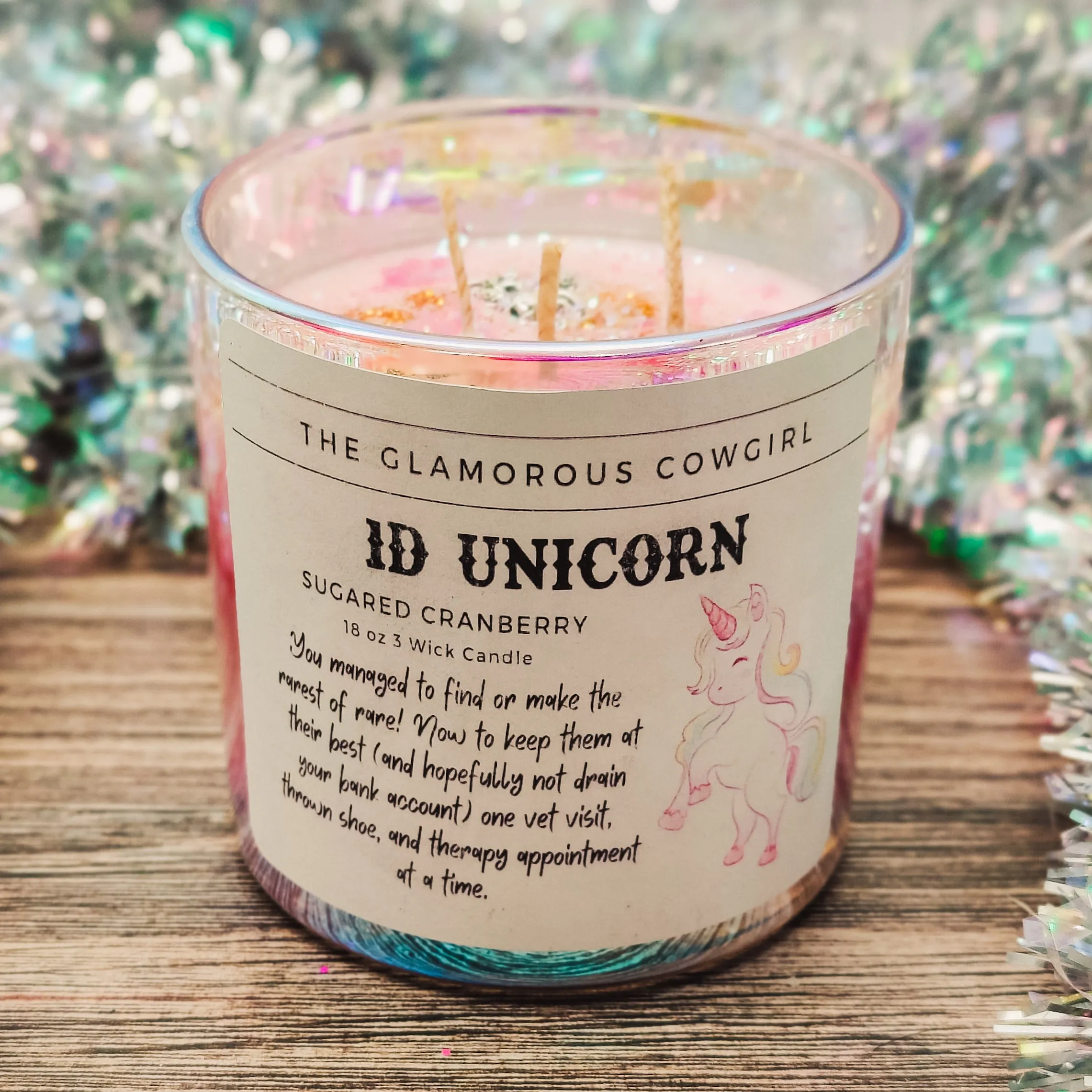 1D Unicorn Candle