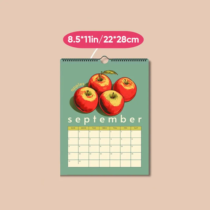 2024-2025 Seasonal Fruits and Vegetables Mid Year Calendar