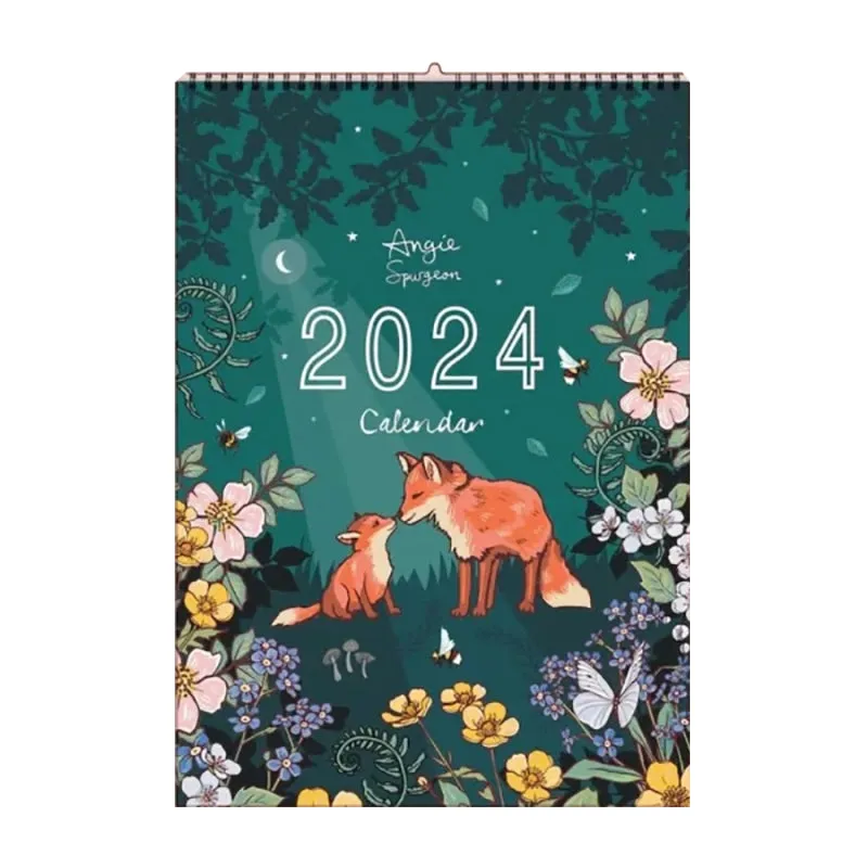 2024 Nature and Wildlife Art Wall Calendar