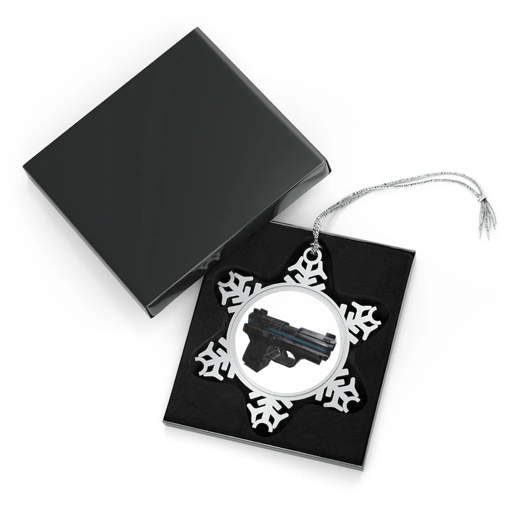 22 Calibur Pewter Snowflake Ornament