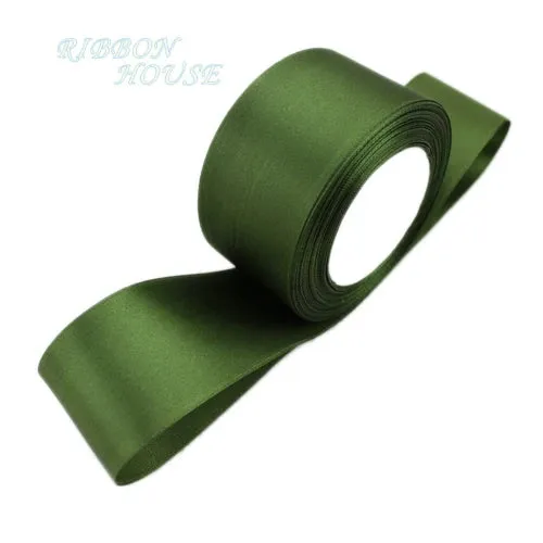 (25 yards/roll) 2'' (50mm) single face Satin Ribbon Webbing Decoration Gift Christmas Ribbons