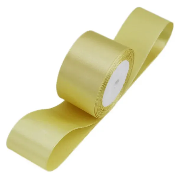 (25 yards/roll) 2'' (50mm) single face Satin Ribbon Webbing Decoration Gift Christmas Ribbons