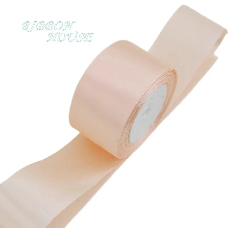 (25 yards/roll) 2'' (50mm) single face Satin Ribbon Webbing Decoration Gift Christmas Ribbons