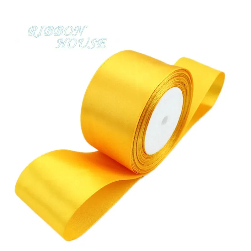 (25 yards/roll) 2'' (50mm) single face Satin Ribbon Webbing Decoration Gift Christmas Ribbons