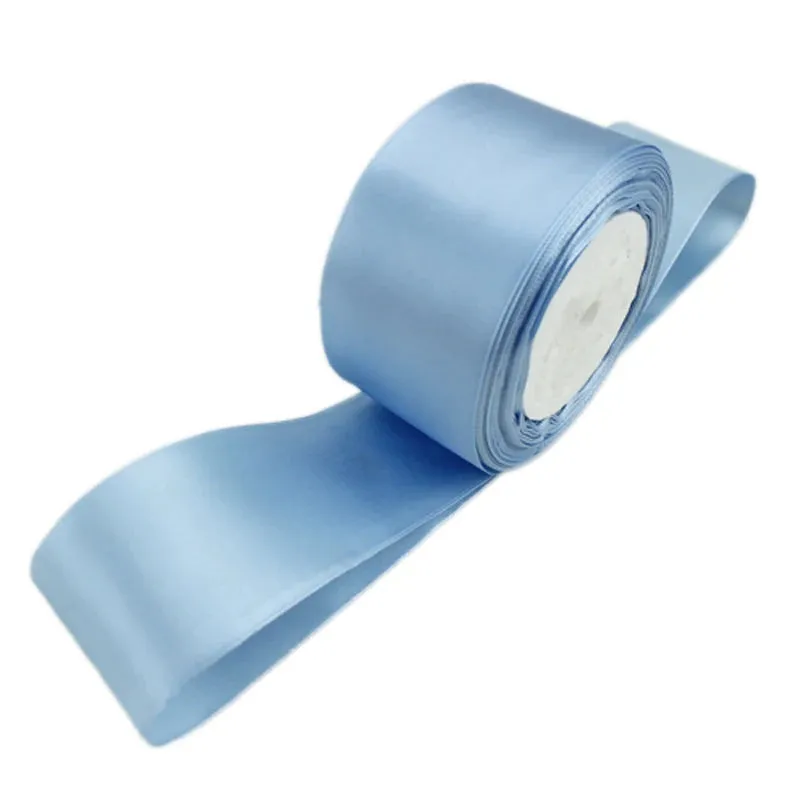 (25 yards/roll) 2'' (50mm) single face Satin Ribbon Webbing Decoration Gift Christmas Ribbons