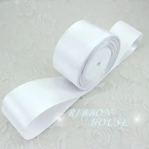 (25 yards/roll) 2'' (50mm) single face Satin Ribbon Webbing Decoration Gift Christmas Ribbons