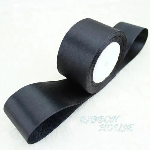 (25 yards/roll) 2'' (50mm) single face Satin Ribbon Webbing Decoration Gift Christmas Ribbons