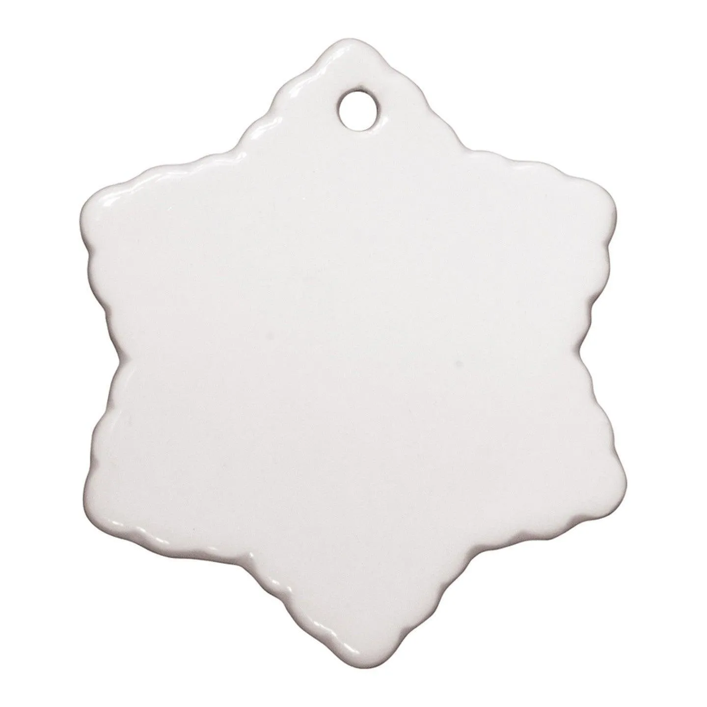 3" Snowflake Ceramic Ornament