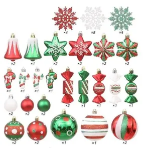 47 Assorted Christmas Ornaments