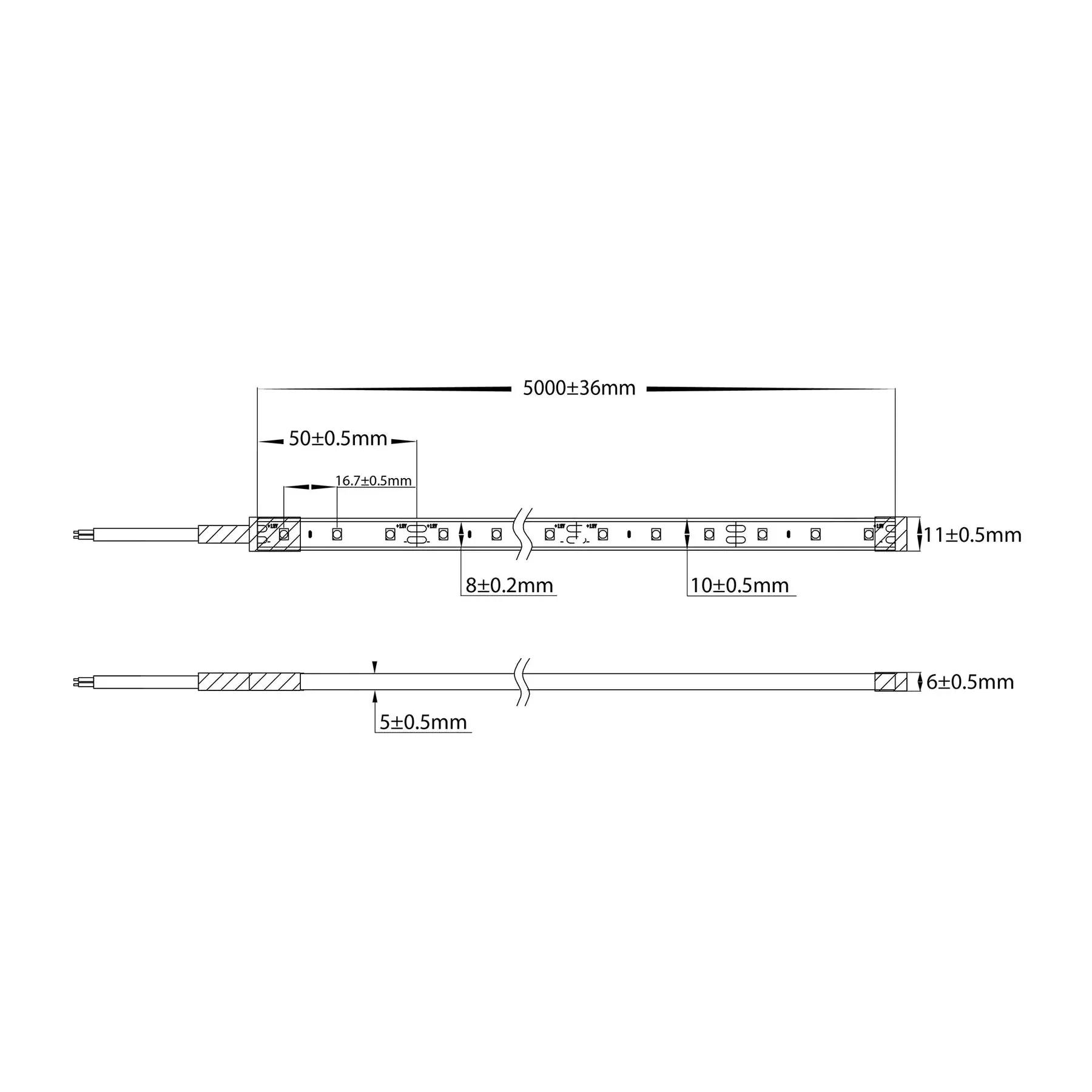 4.8w LED Strip Light 60 LED Per Metre 3000k IP67 - Havit Lighting - HV9723-IP67-60-3K