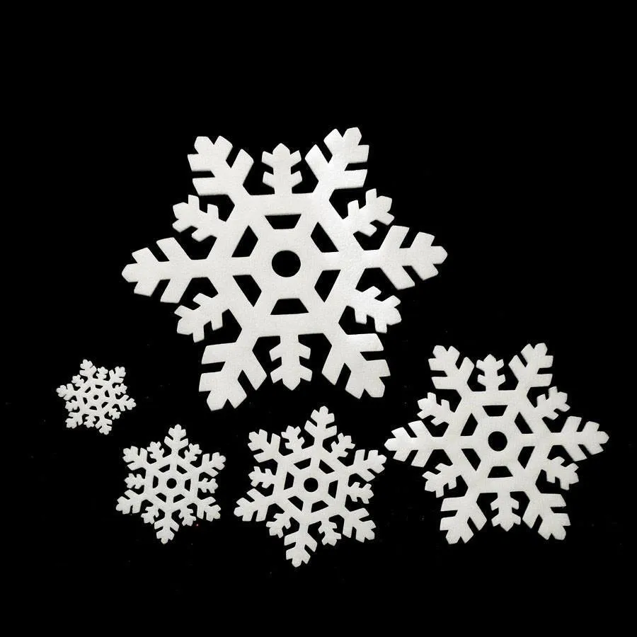 5Pcs Classic  Snowflake Ornaments Christmas Holiday Party Home Decor