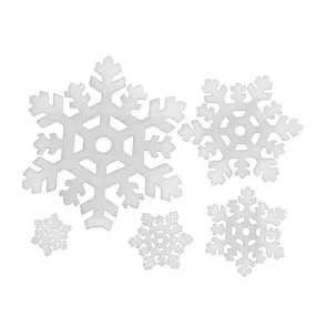 5Pcs Classic  Snowflake Ornaments Christmas Holiday Party Home Decor