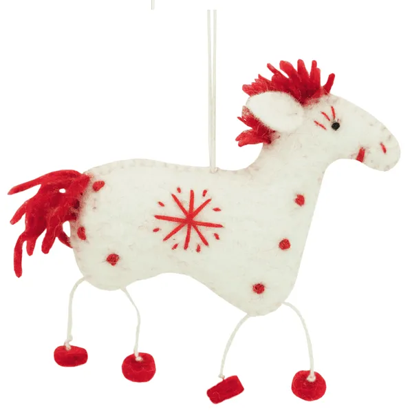 A Horse Named Snowflake Ornament