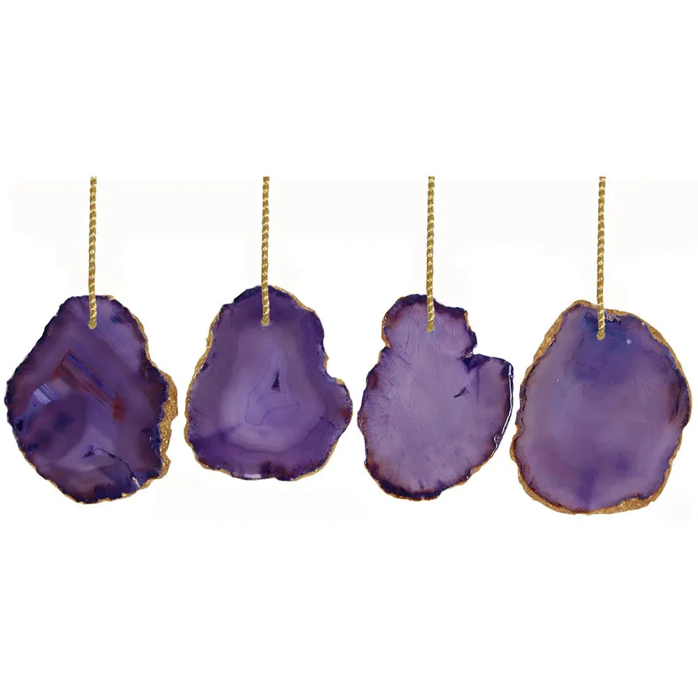 Agate Ornament 28, Purple