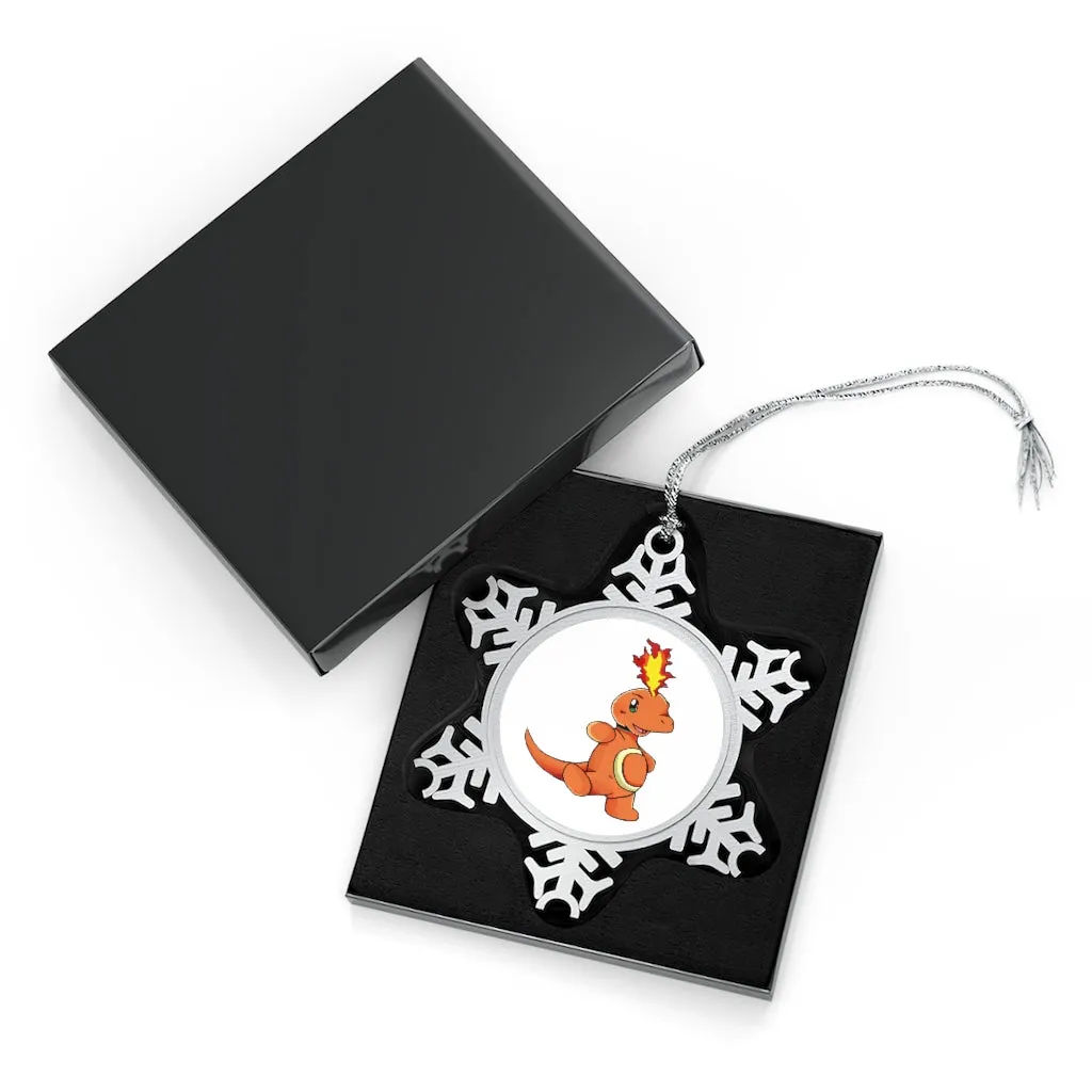 Angetapir Pewter Snowflake Ornament