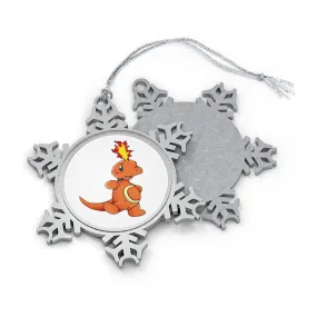 Angetapir Pewter Snowflake Ornament