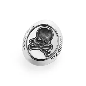 Anthem Silver Skull Signet Ring