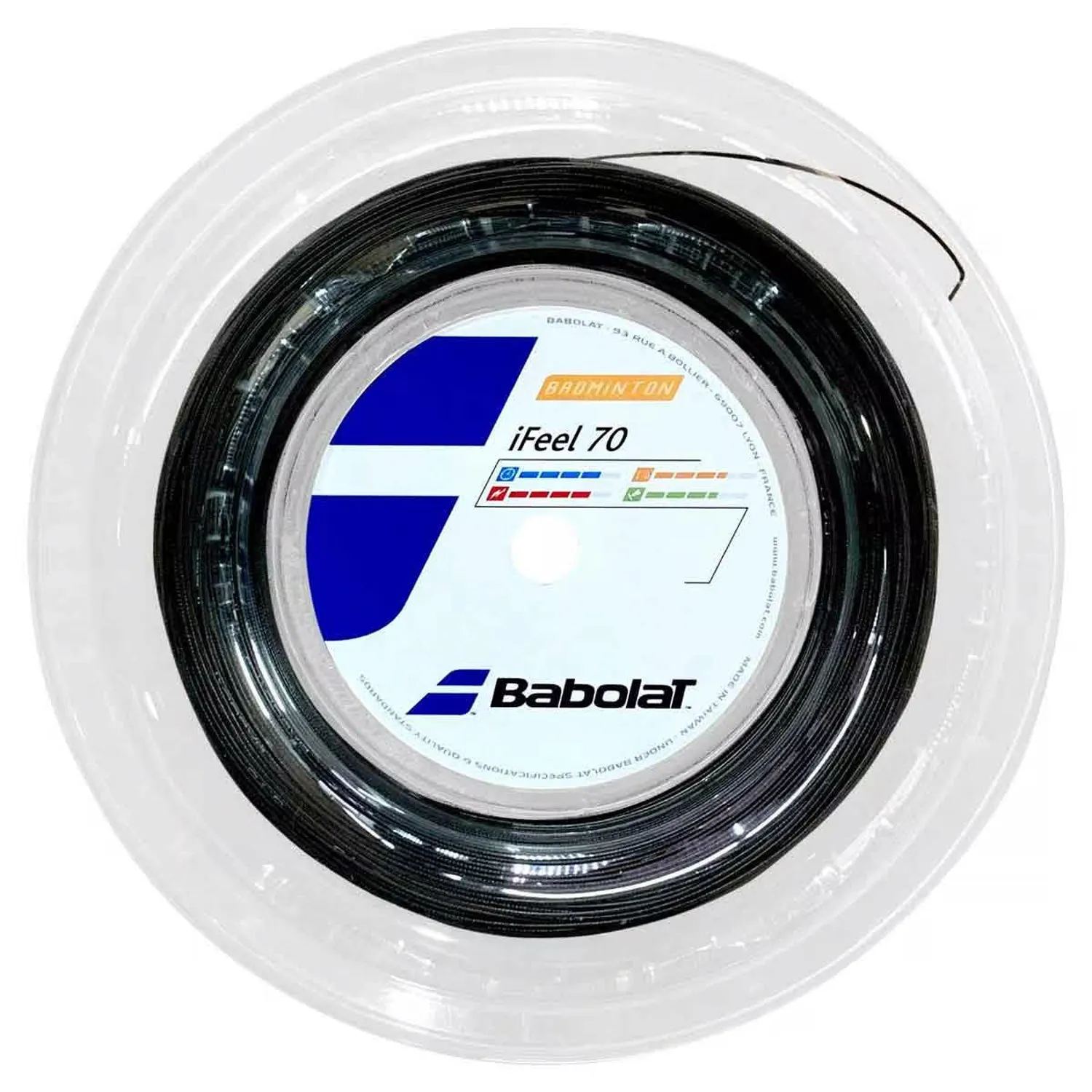 Babolat I Feel 70 Badminton String Reel, 200M