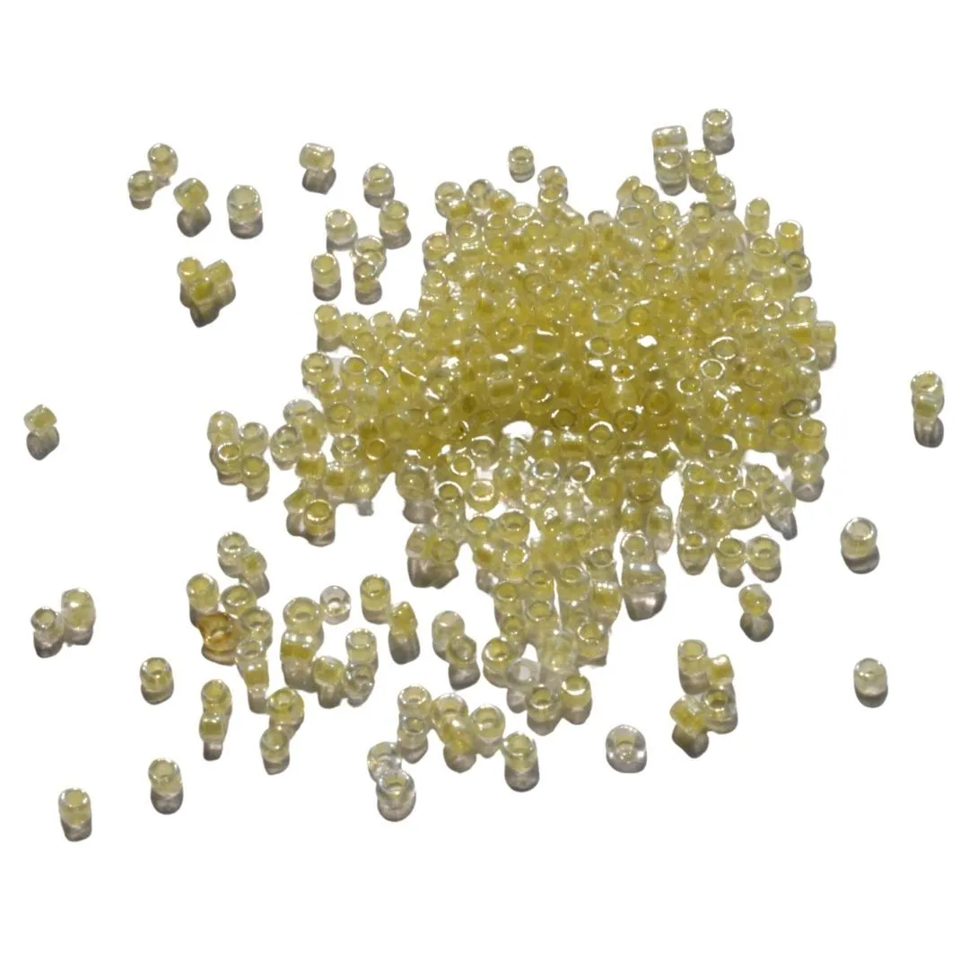 Baby Yellow Round Rocaille Glass Seed Beads