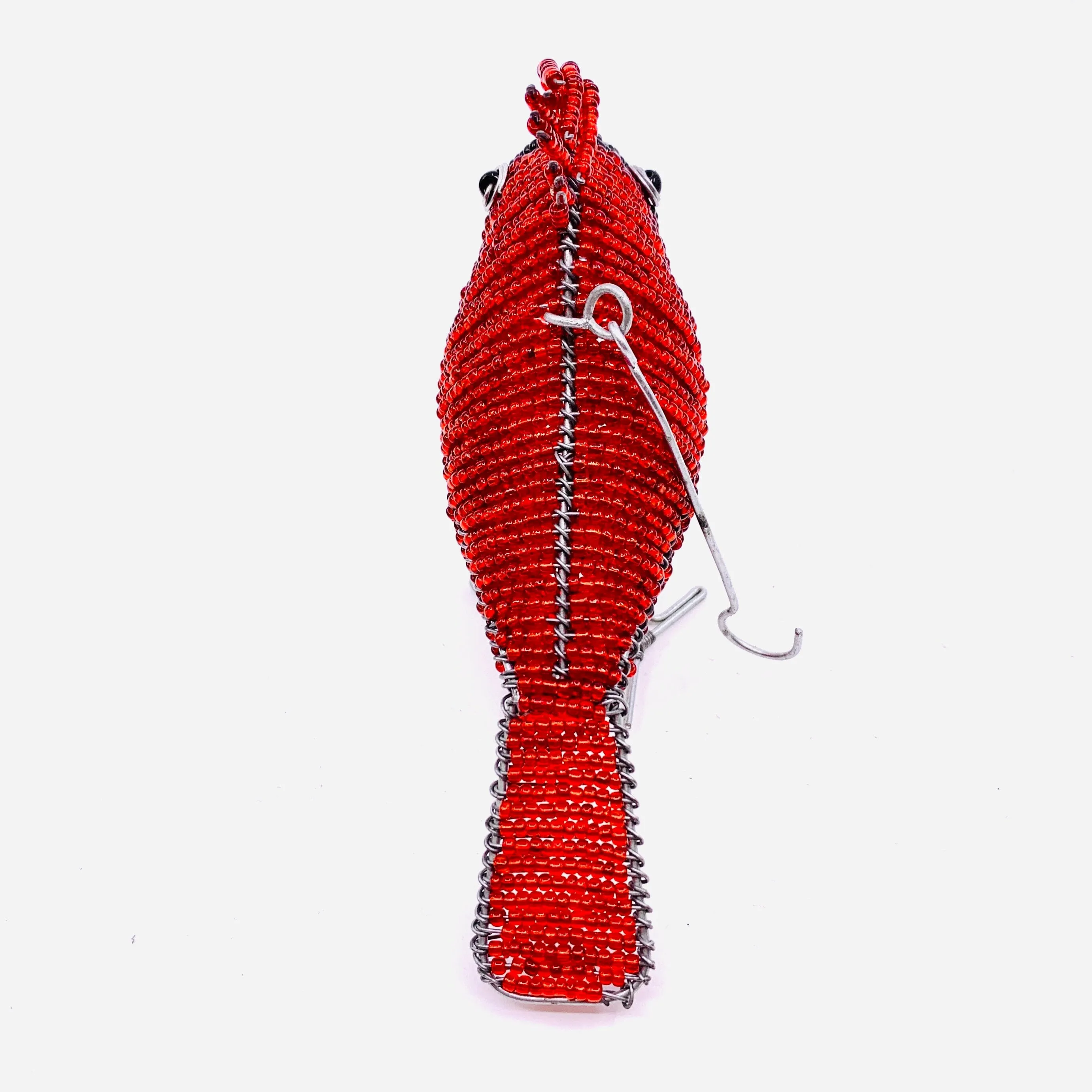 Beaded Bird Ornament, Cardinal