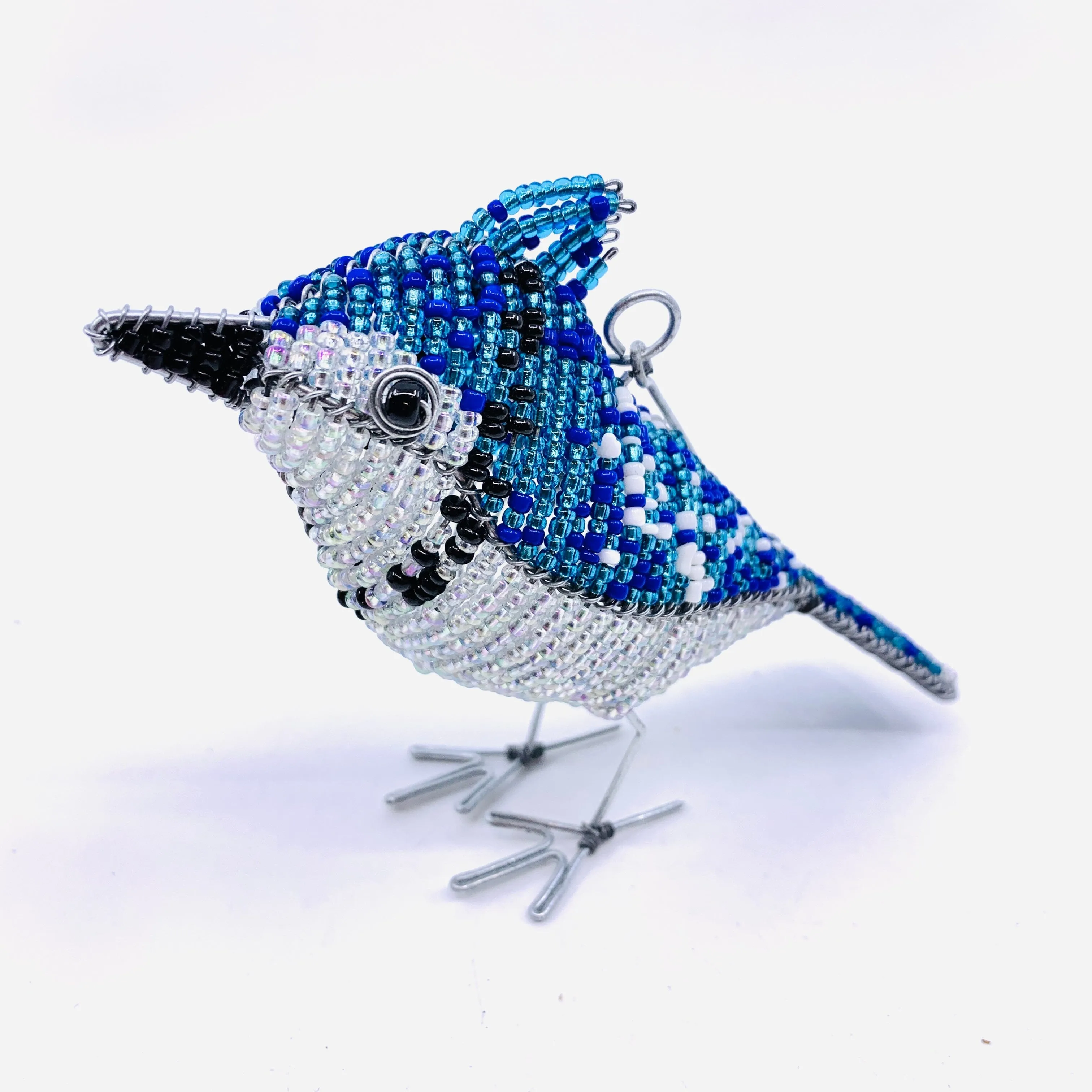 Beaded Bird Ornament, Cardinal