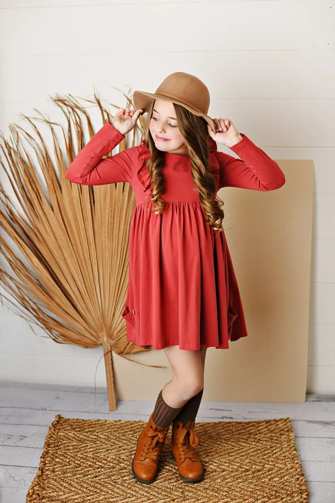 Bella Pocket Dress - Red