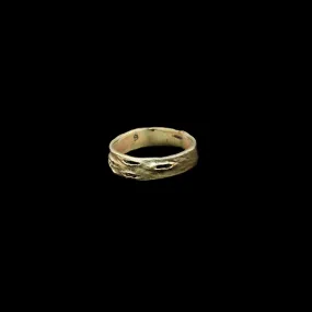 Birch Bark Ring - Narrow