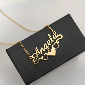 Bottom Line Heart Name Necklace