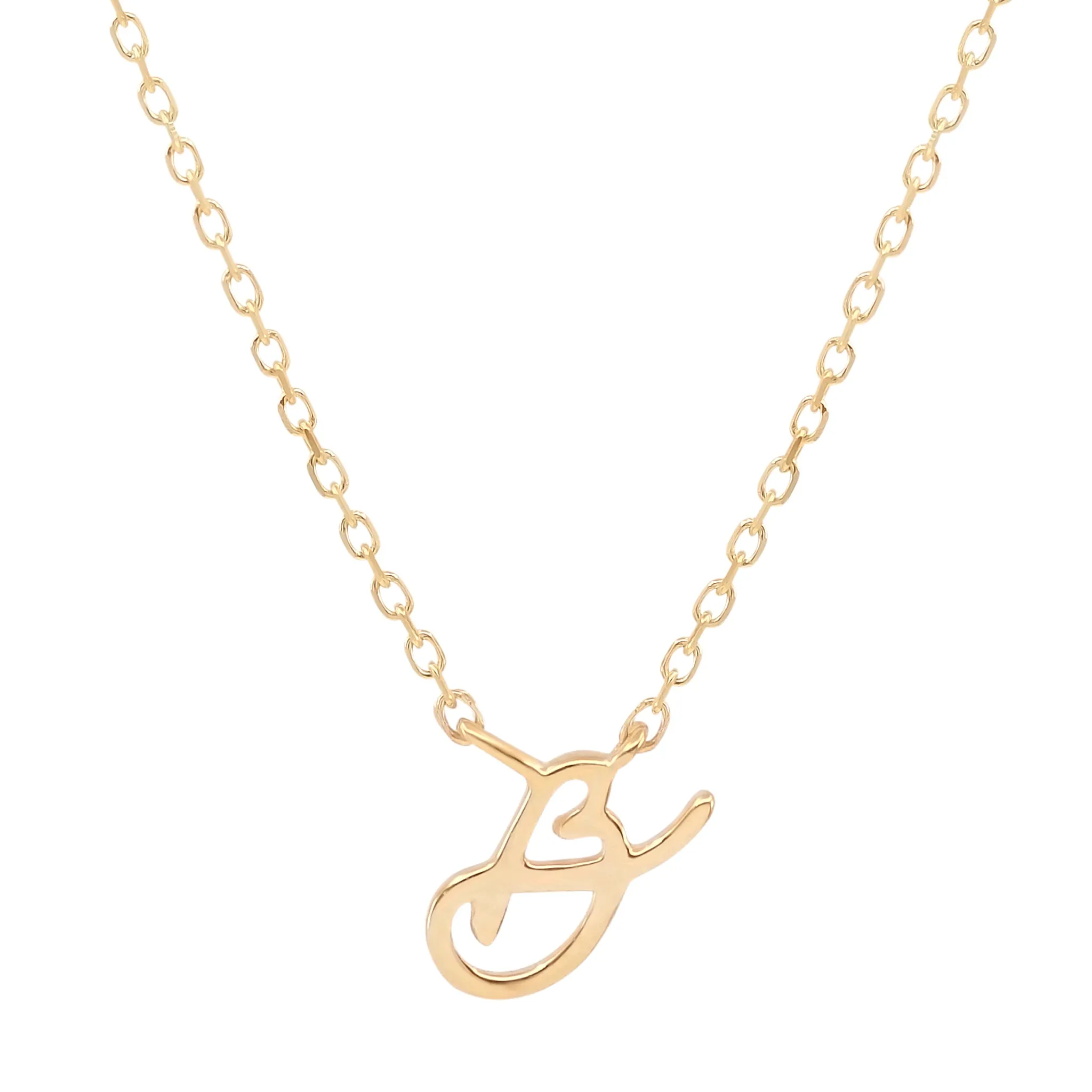 By Charlotte 14k Gold Love Letter Initial Necklace