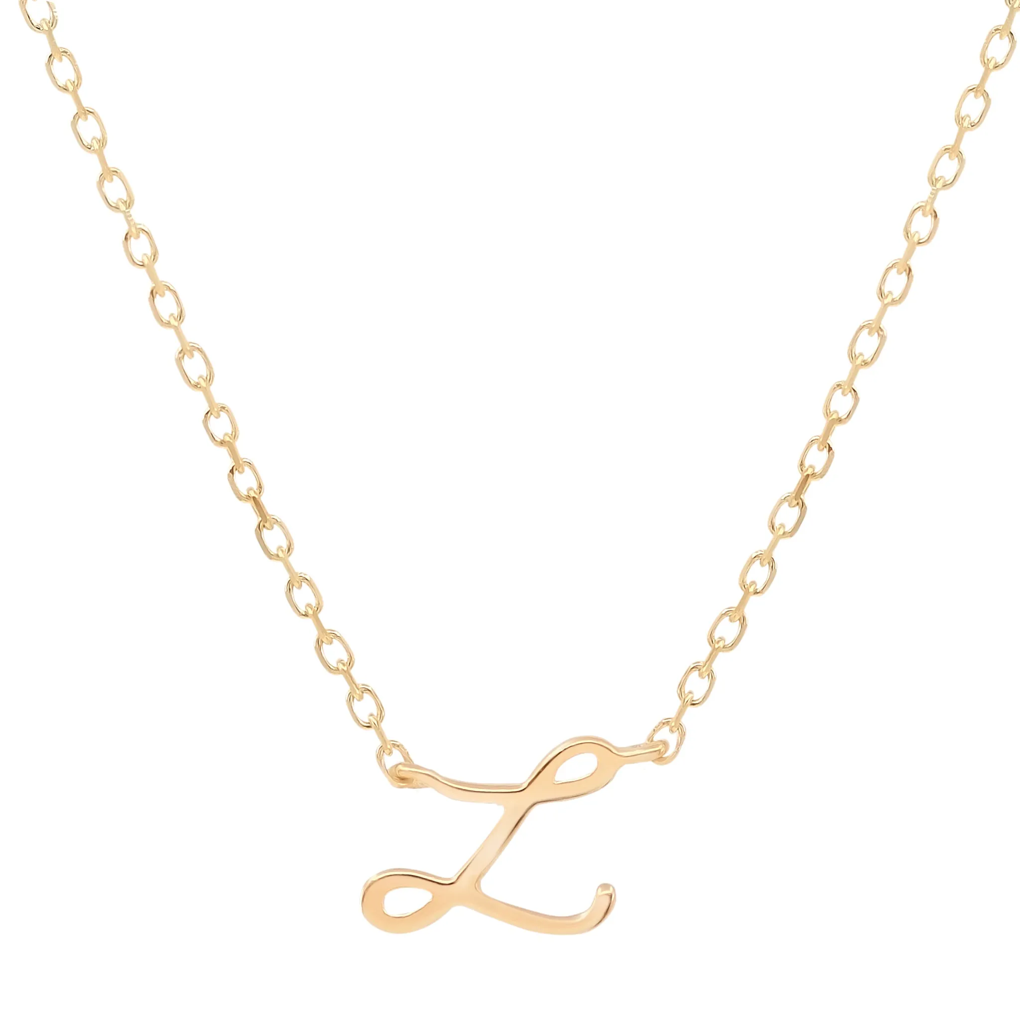 By Charlotte 14k Gold Love Letter Initial Necklace