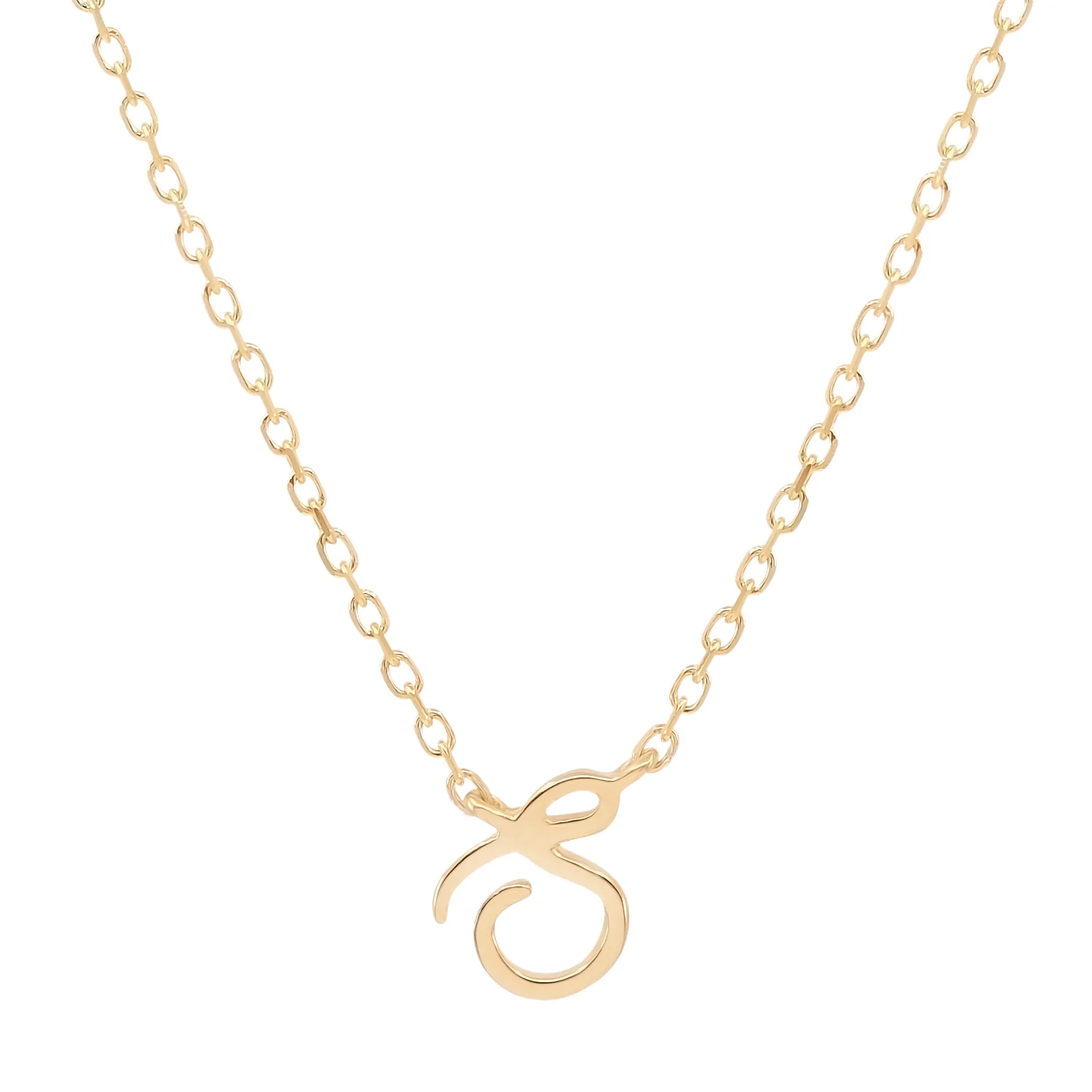 By Charlotte 14k Gold Love Letter Initial Necklace