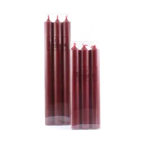 Candles Set of 6 Bordeaux