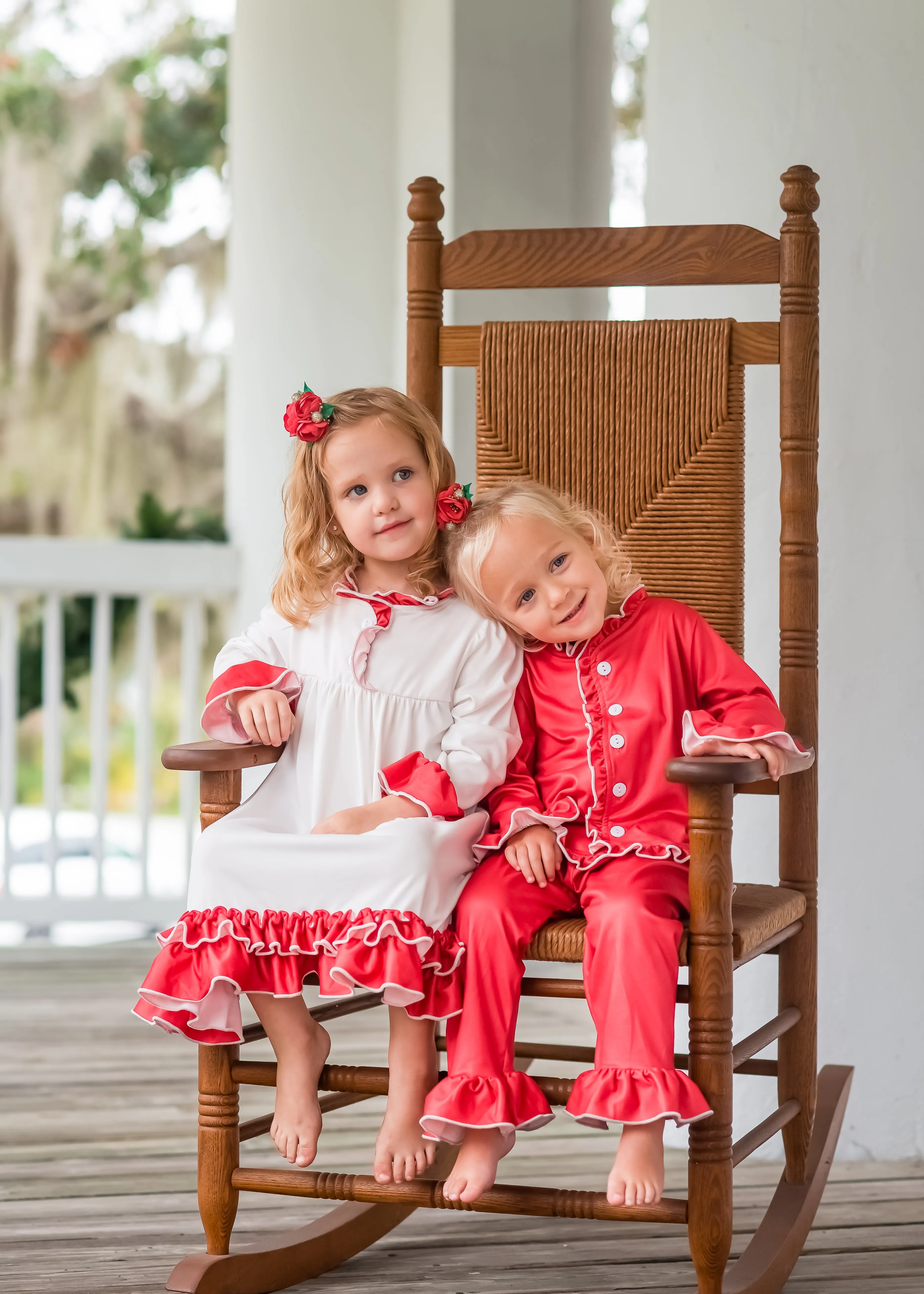 CHRISTMAS RED PJS - GIRLS