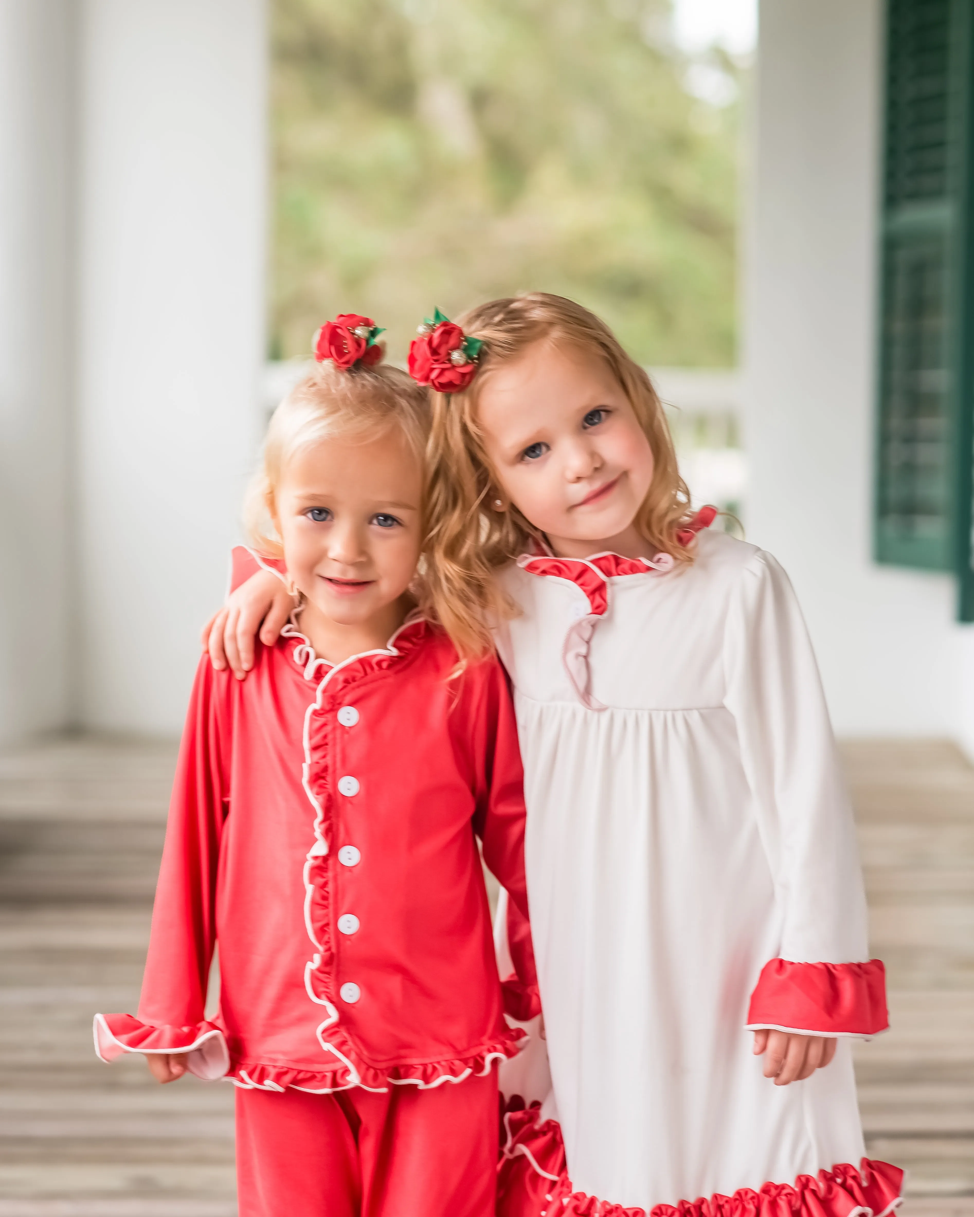 CHRISTMAS RED PJS - GIRLS