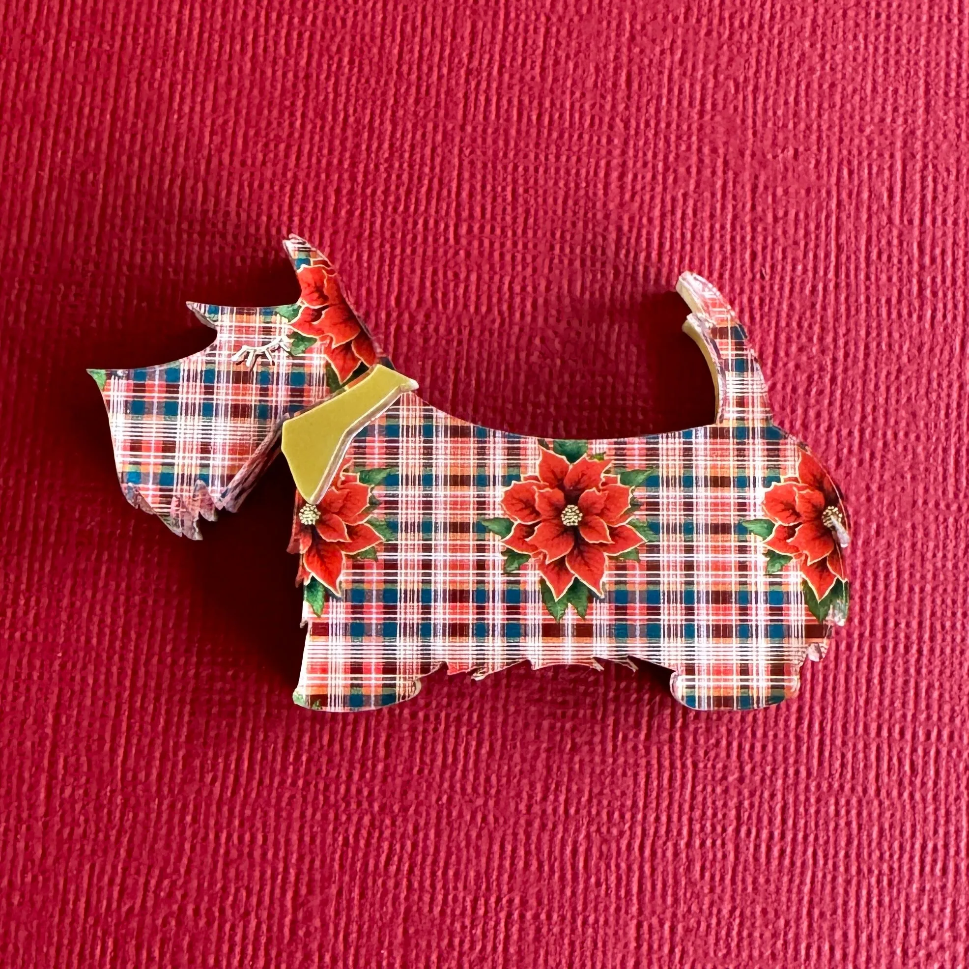 Christmas scotty 2023 - brooch