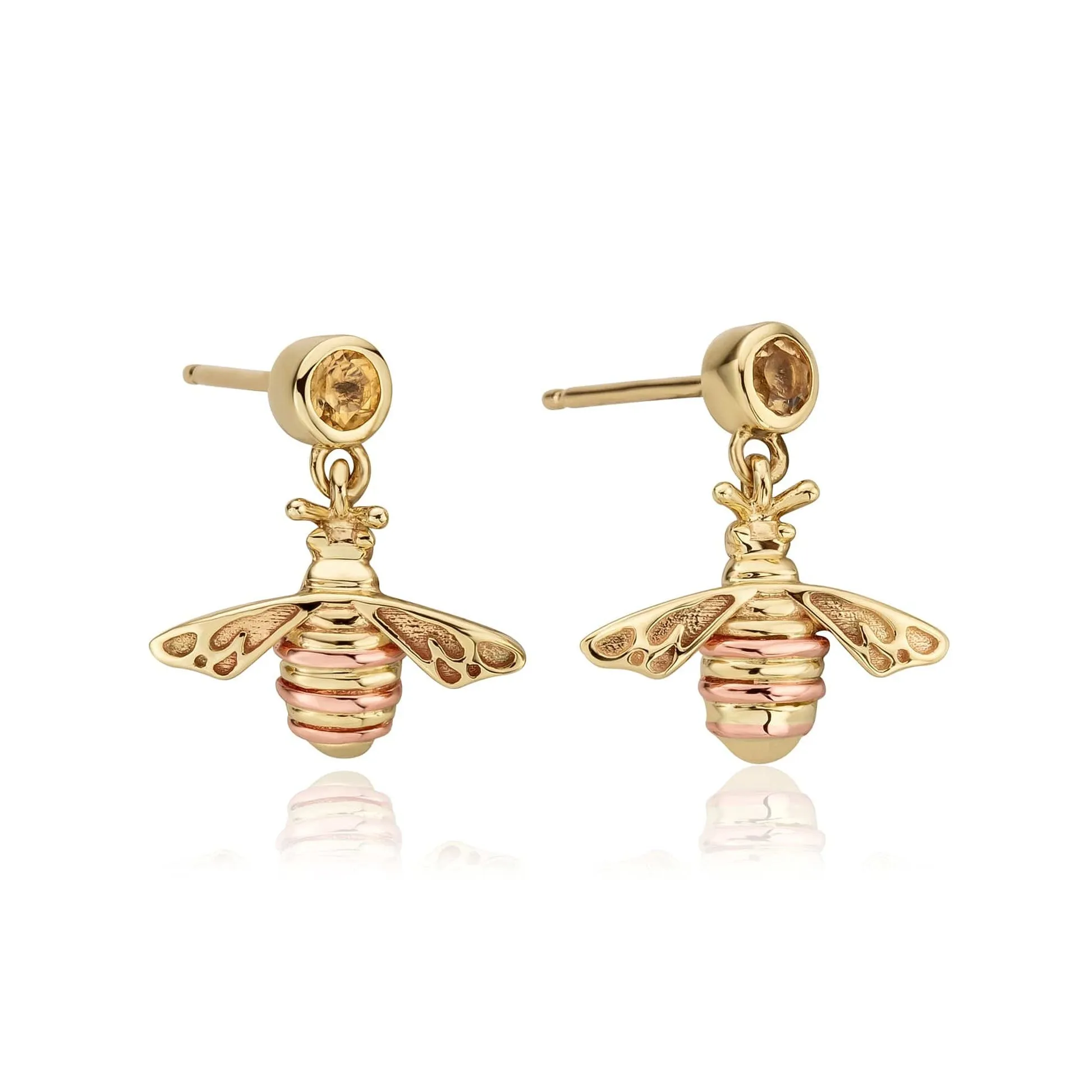 Clogau Honey Bee Drop Earrings