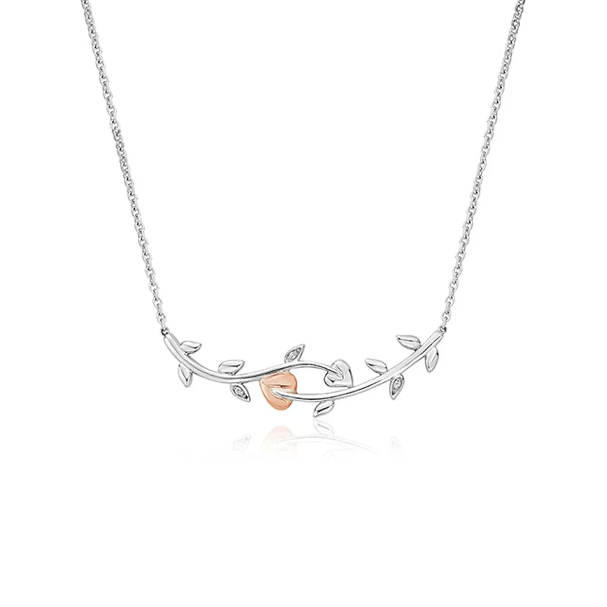 Clogau Vine of Life White Topaz Necklace