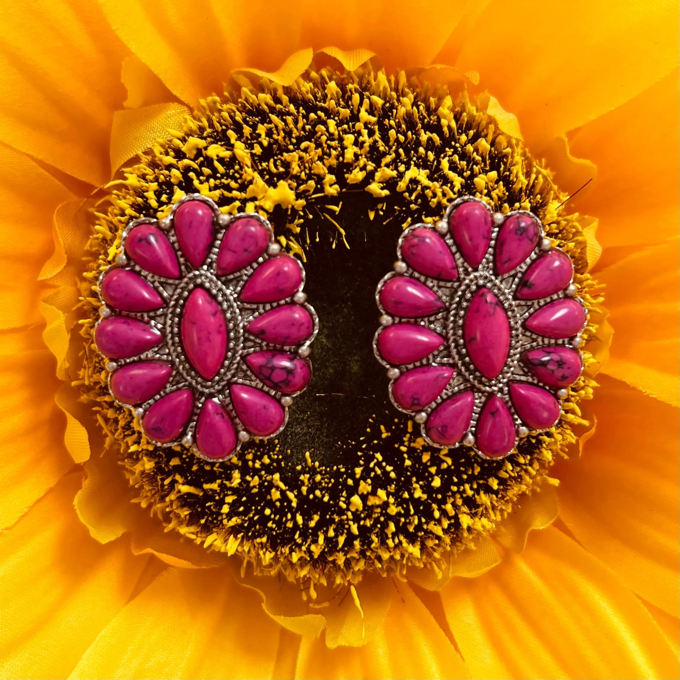 Cooper Leigh Pink Squash Blossom Earrings