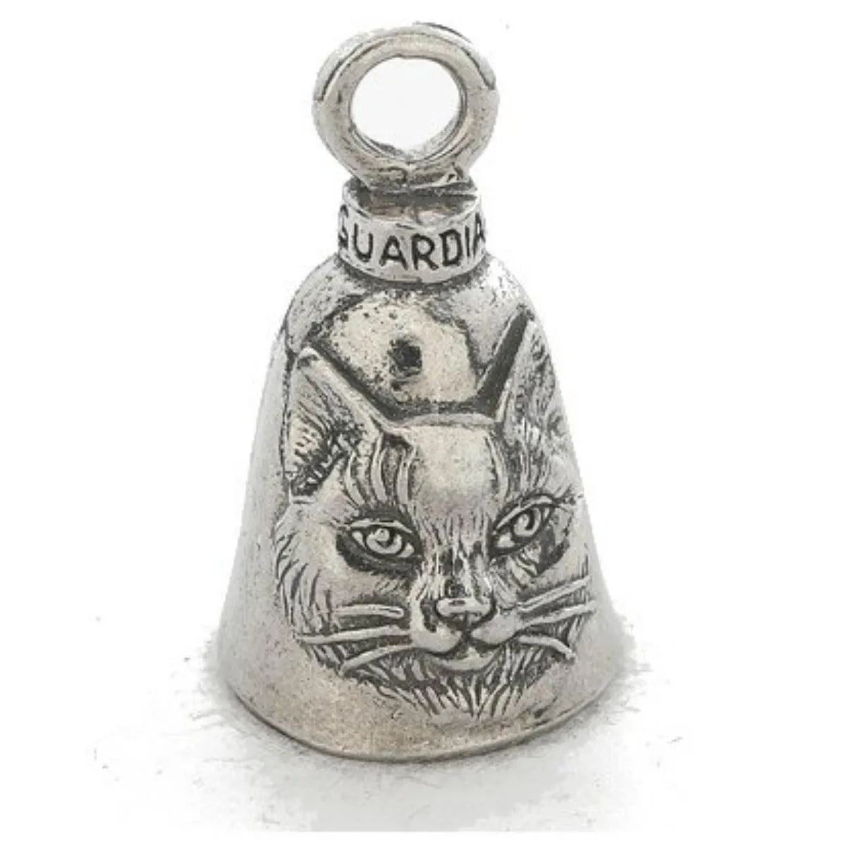 Daniel Smart Guardian Bell® Cat, Pewter, 1.5 x 1 in