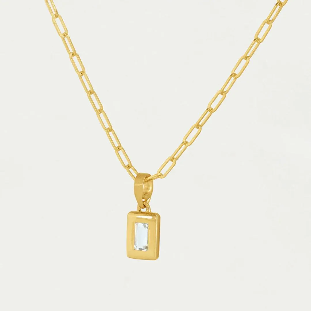 Dean Davidson Baguette Birthstone Pendant Necklace