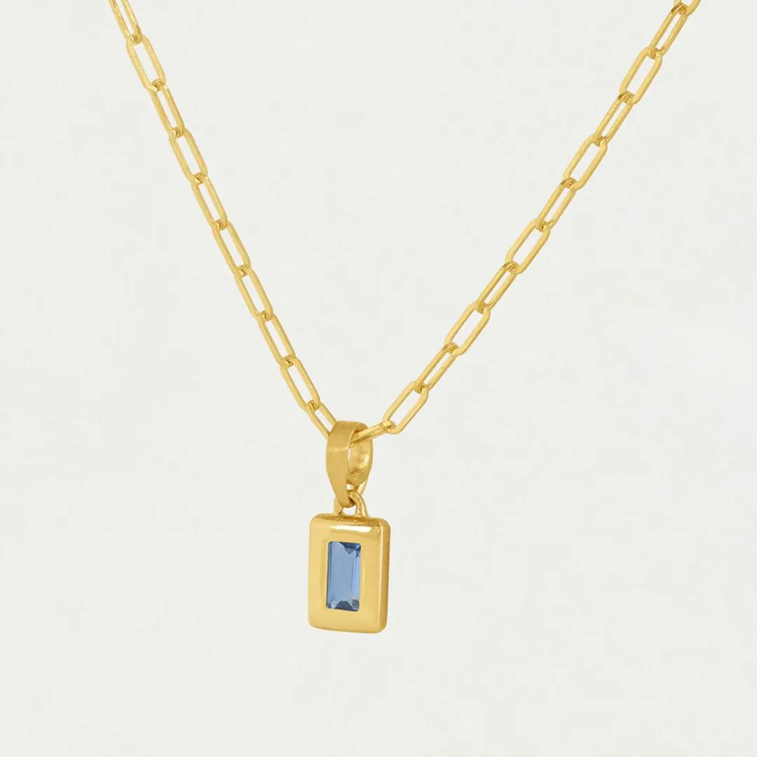 Dean Davidson Baguette Birthstone Pendant Necklace