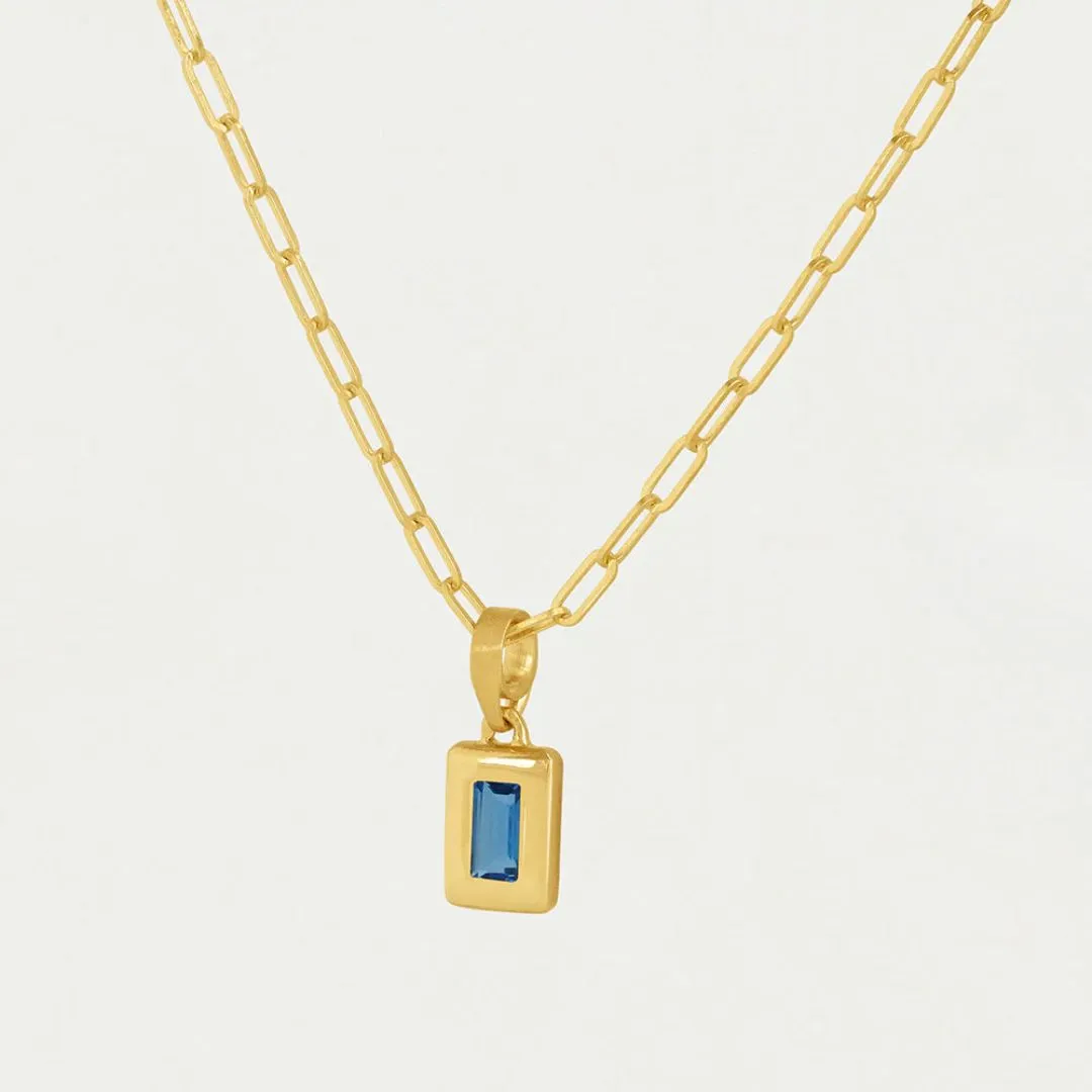 Dean Davidson Baguette Birthstone Pendant Necklace