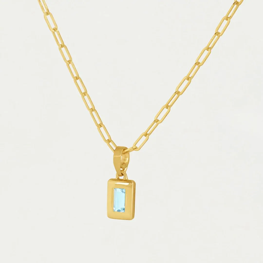 Dean Davidson Baguette Birthstone Pendant Necklace