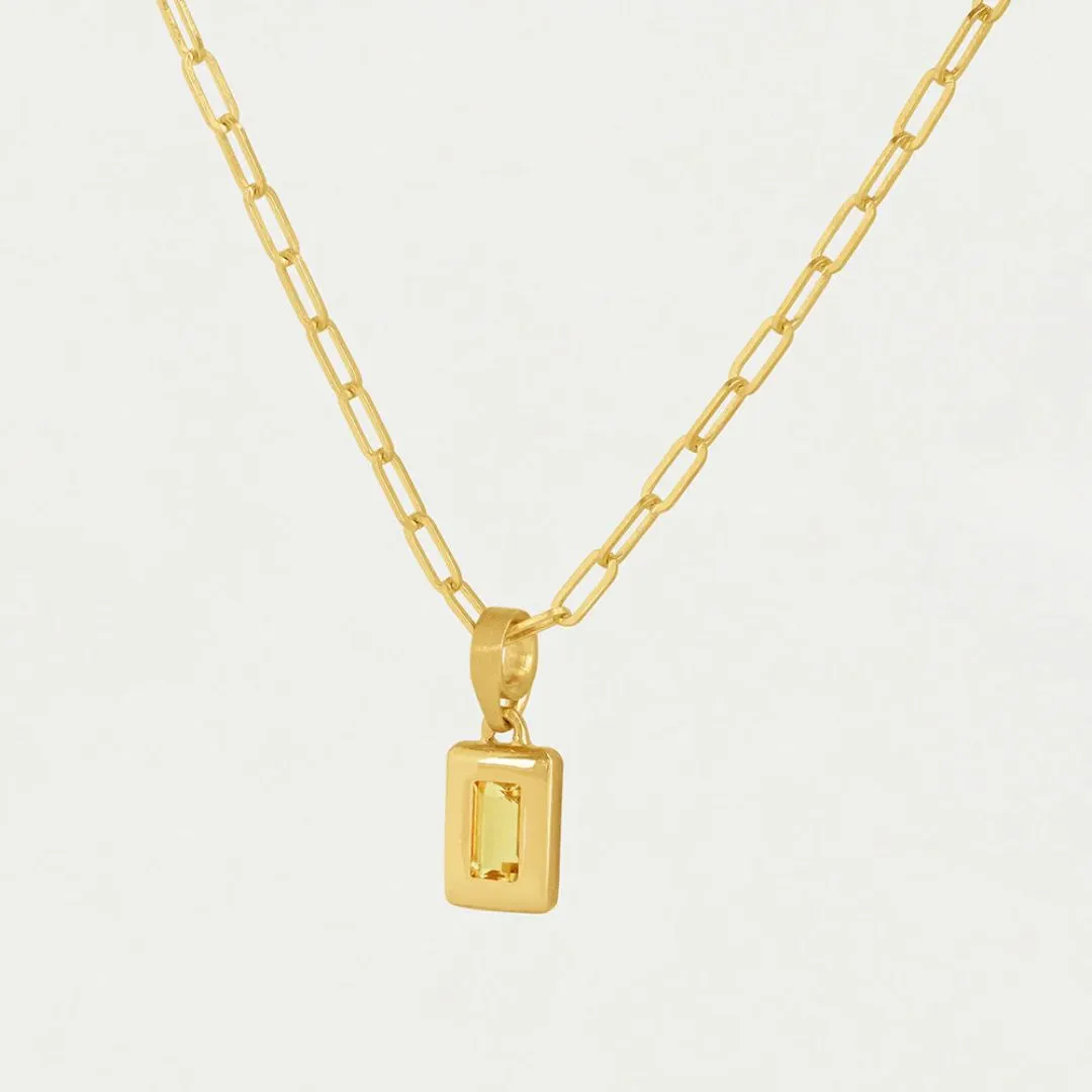 Dean Davidson Baguette Birthstone Pendant Necklace