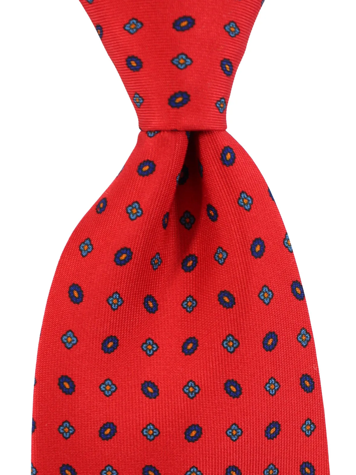 E. Marinella Silk Tie Red Mini Floral