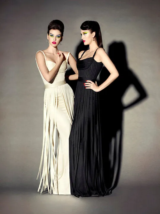 ELIZABETH MASON COUTURE Black "No Strings Attached" Gown