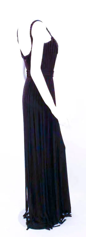 ELIZABETH MASON COUTURE Black "No Strings Attached" Gown