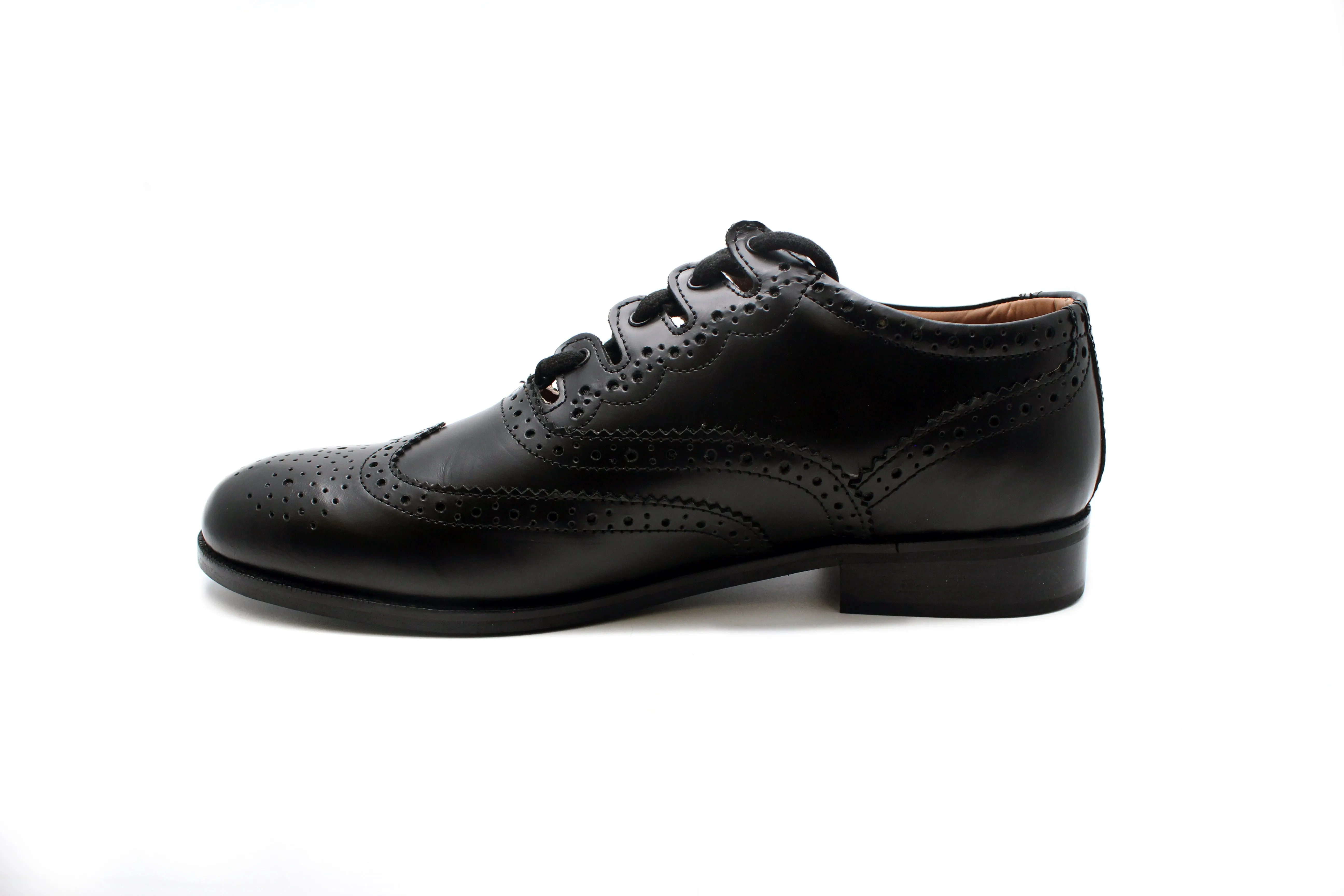 Exclusive Scotland Kilt Company Black Ghillie Brogues