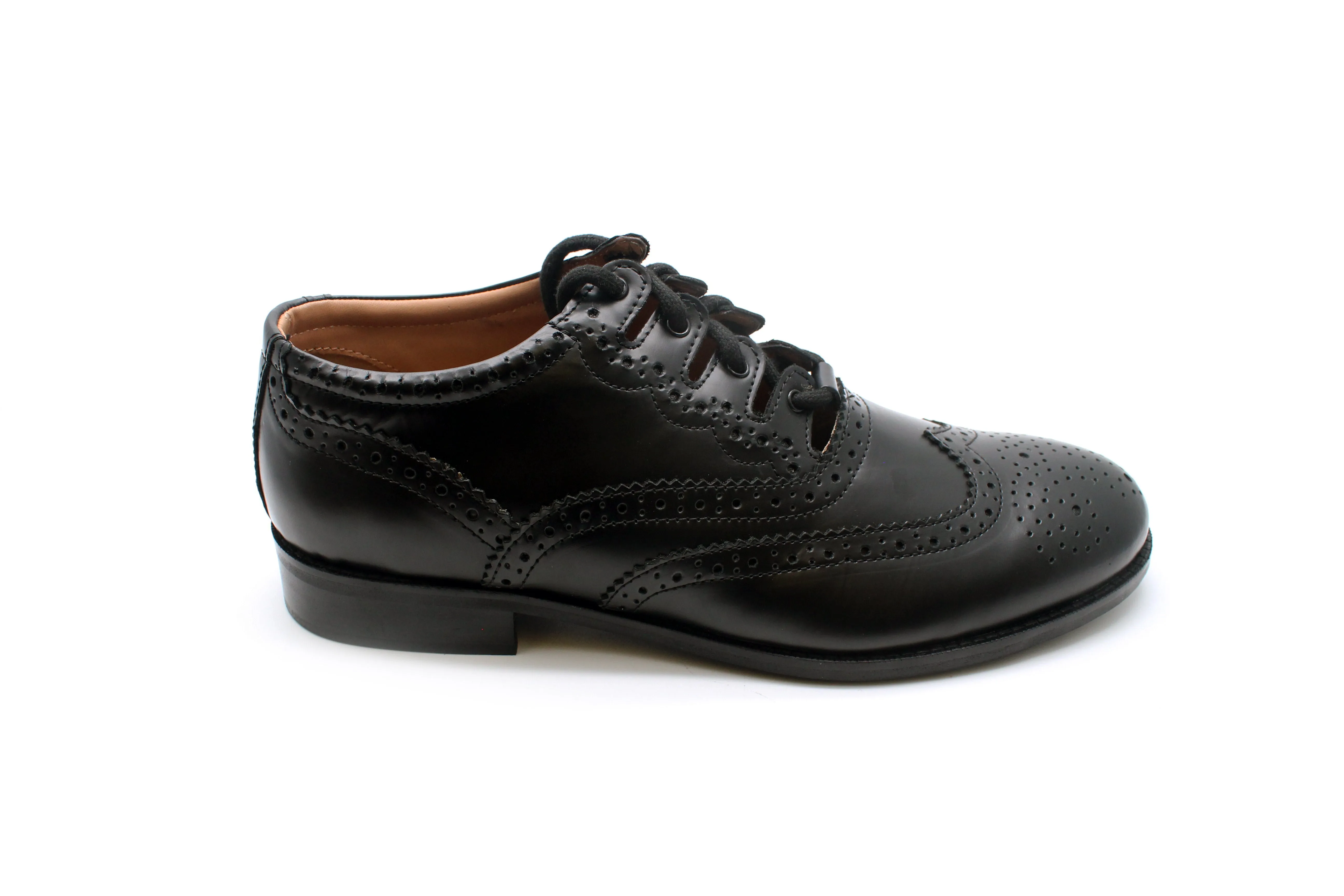 Exclusive Scotland Kilt Company Black Ghillie Brogues